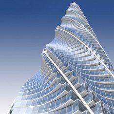 Modern Chicago Spire Tower by Santiago Calatrava