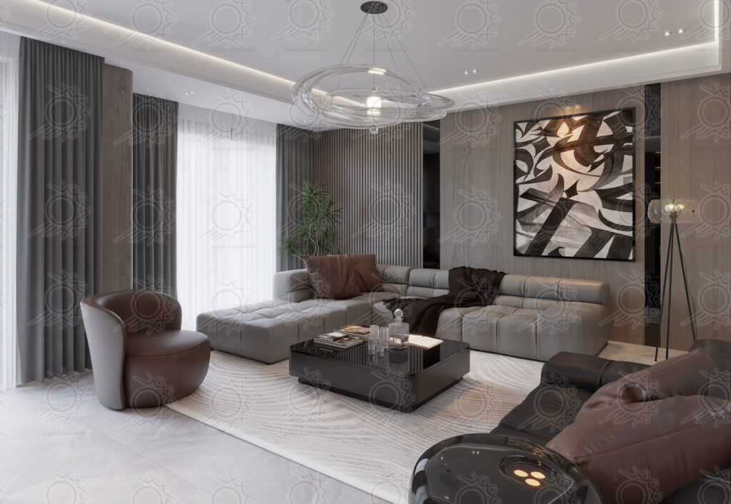 طراحی داخلی مدرن واحد مسکونی – میرداماد